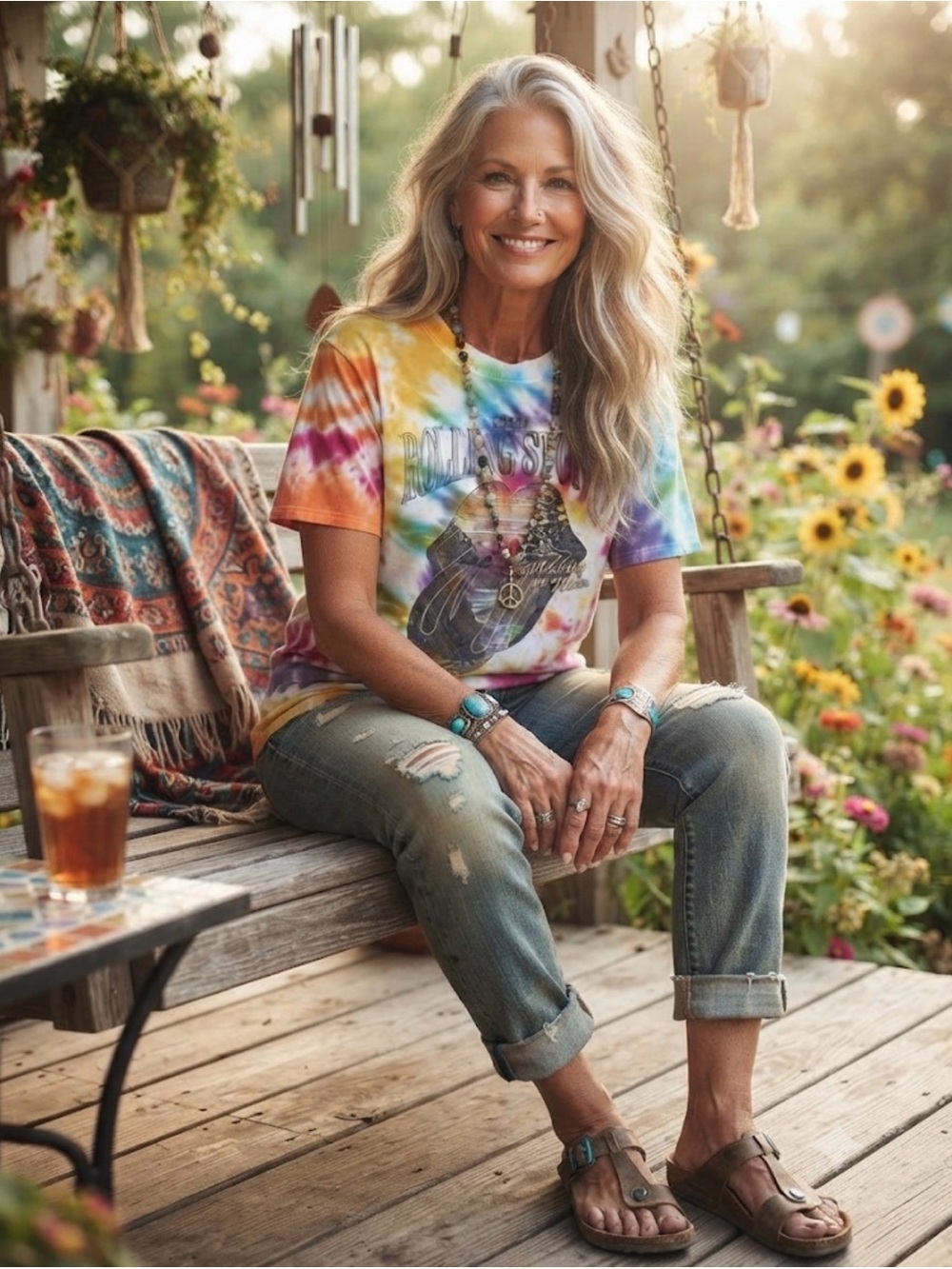 Rolling Stones Tie Dyed T-Shirt